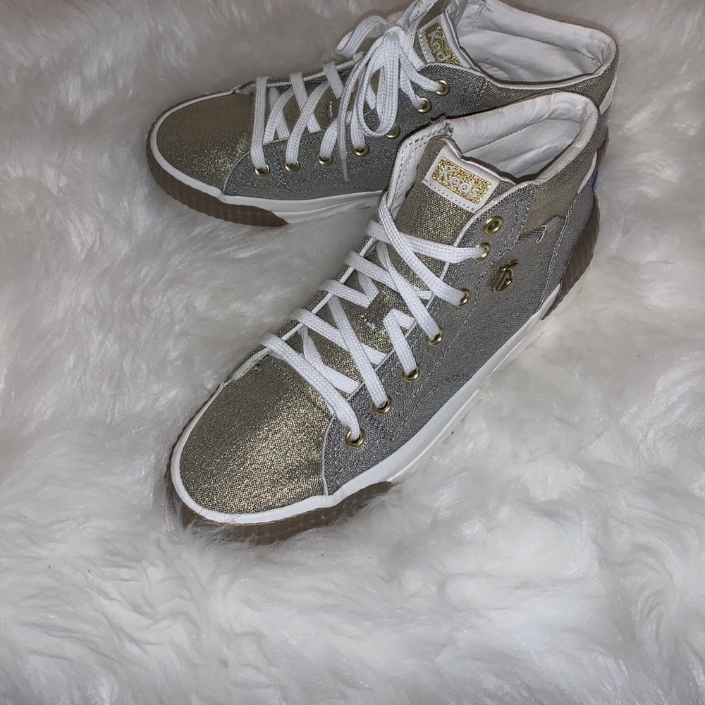 NWT Women’s Keds TRX Mid Metallic Canvas Sneaker